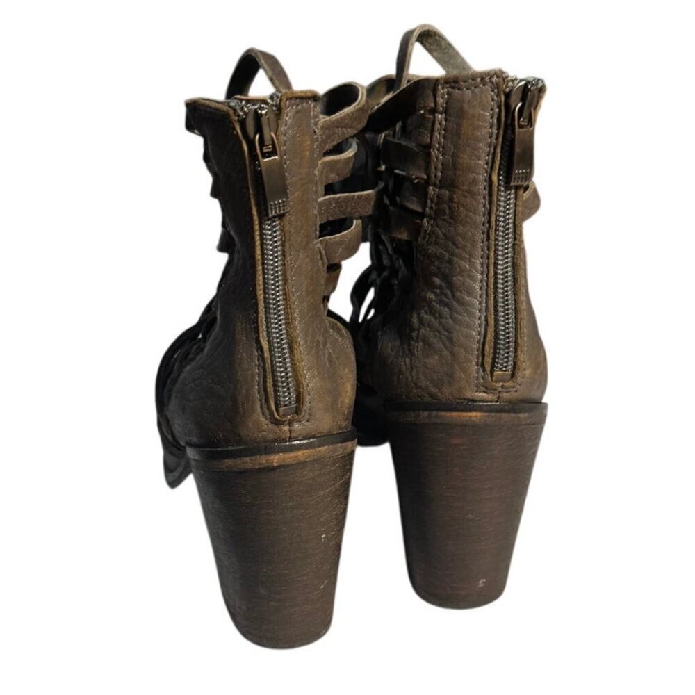 Free People Carrera Woven Leather Ankle Boots – Size 39 (8) - Picture 3 of 5